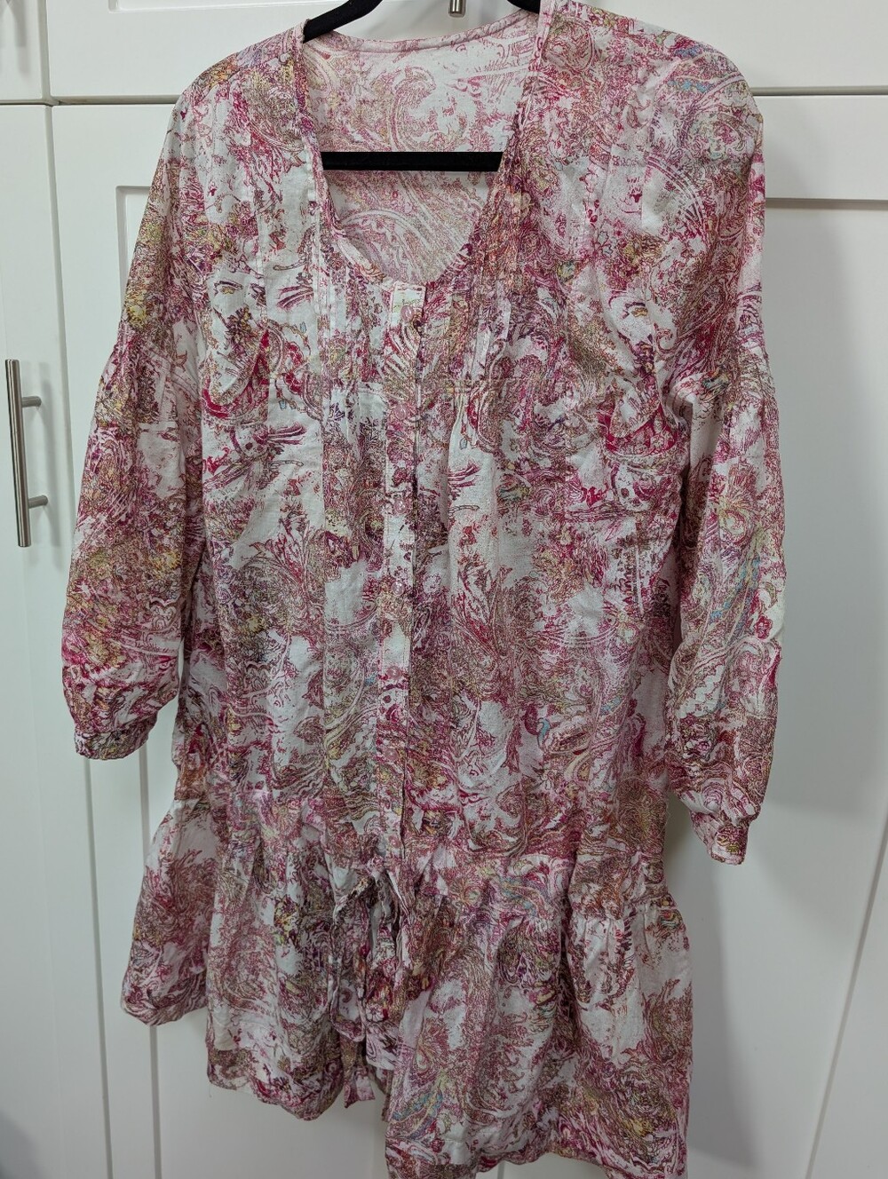Romantic drop waist dress.